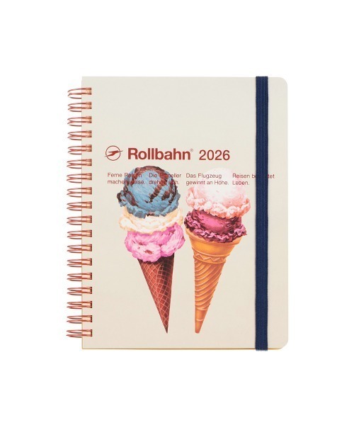 Rollbahn（ロルバーン）の「【2026年版／2025年10月始まり手帳】ロルバーンダイアリー アメリカンスイーツ L（手帳/メモ帳・レディース・ベージュ/ブルー/グリーン/ブラウン/クリーム・FREE）」の4枚目の写真