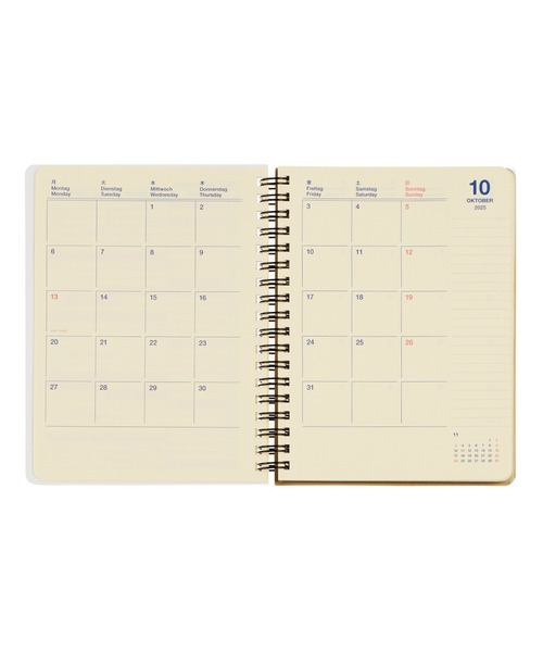 Rollbahn（ロルバーン）の「【2026年版／2025年10月始まり手帳】ロルバーンダイアリー アメリカンスイーツ L（手帳/メモ帳・レディース・ベージュ/ブルー/グリーン/ブラウン/クリーム・FREE）」の15枚目の写真