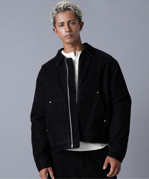 DANKE SCHON（ダンケシェーン）の「DankeSchon/ダンケシェーン/FLOCKY DENIM QUILT JACKET（デニムジャケット・メンズ・ブラック/ブラウン・M/L）」の3枚目の写真