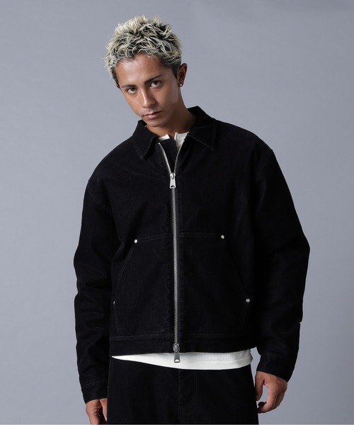 DANKE SCHON（ダンケシェーン）の「DankeSchon/ダンケシェーン/FLOCKY DENIM QUILT JACKET（デニムジャケット・メンズ・ブラック/ブラウン・M/L）」の8枚目の写真