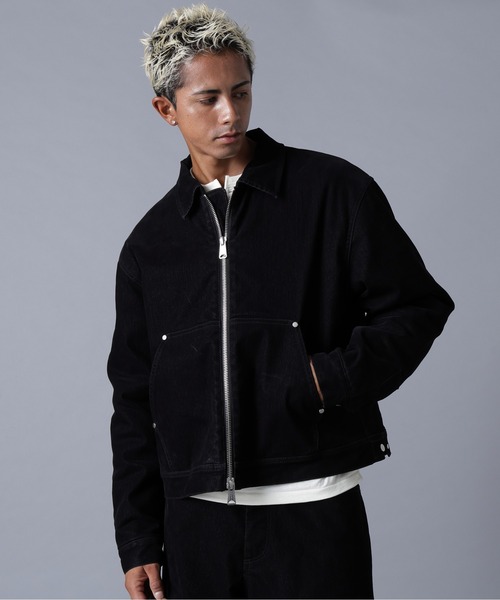 DANKE SCHON（ダンケシェーン）の「DankeSchon/ダンケシェーン/FLOCKY DENIM QUILT JACKET（デニムジャケット・メンズ・ブラック/ブラウン・M/L）」の6枚目の写真