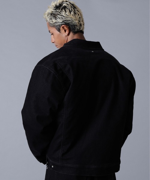 DANKE SCHON（ダンケシェーン）の「DankeSchon/ダンケシェーン/FLOCKY DENIM QUILT JACKET（デニムジャケット・メンズ・ブラック/ブラウン・M/L）」の9枚目の写真