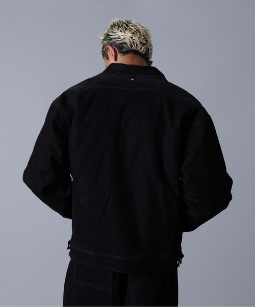 DANKE SCHON（ダンケシェーン）の「DankeSchon/ダンケシェーン/FLOCKY DENIM QUILT JACKET（デニムジャケット・メンズ・ブラック/ブラウン・M/L）」の11枚目の写真