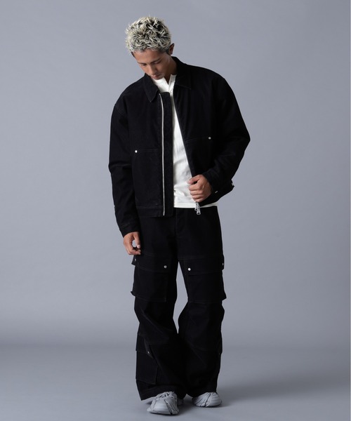 DANKE SCHON（ダンケシェーン）の「DankeSchon/ダンケシェーン/FLOCKY DENIM QUILT JACKET（デニムジャケット・メンズ・ブラック/ブラウン・M/L）」の12枚目の写真