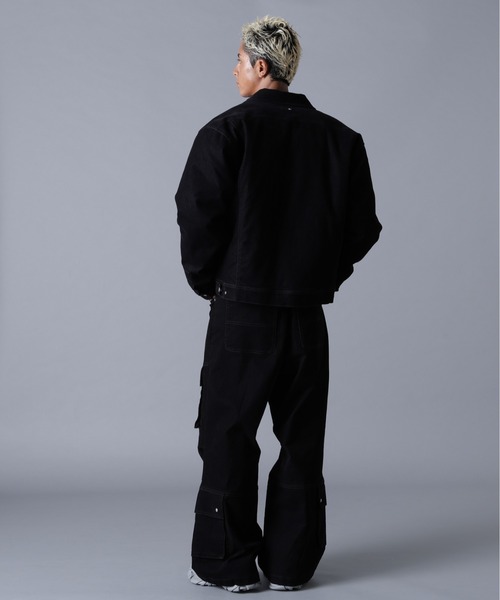 DANKE SCHON（ダンケシェーン）の「DankeSchon/ダンケシェーン/FLOCKY DENIM QUILT JACKET（デニムジャケット・メンズ・ブラック/ブラウン・M/L）」の18枚目の写真