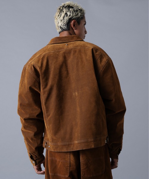 DANKE SCHON（ダンケシェーン）の「DankeSchon/ダンケシェーン/FLOCKY DENIM QUILT JACKET（デニムジャケット・メンズ・ブラック/ブラウン・M/L）」の20枚目の写真