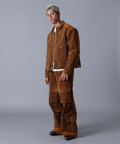 DANKE SCHON（ダンケシェーン）の「DankeSchon/ダンケシェーン/FLOCKY DENIM QUILT JACKET（デニムジャケット・メンズ・ブラック/ブラウン・M/L）」の22枚目の写真