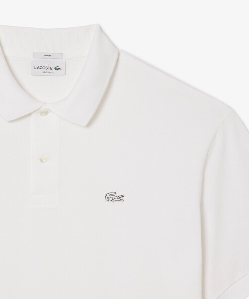 LACOSTE（ラコステ）の「ヘビーウェイトルーズフィットポロシャツ（ポロシャツ・メンズ・ホワイト/ライトブルー/ネイビー・S/M/L/XS）」の11枚目の写真