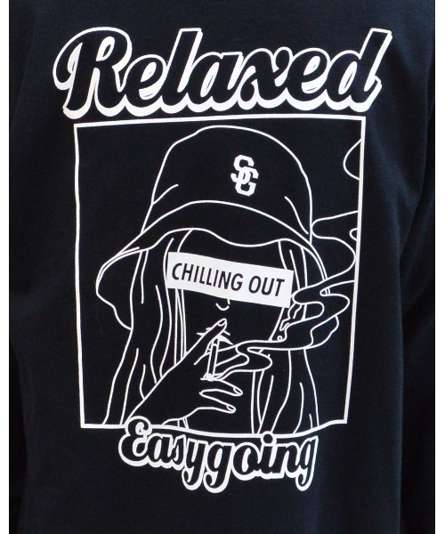 MODISH GAZE(モディシュガゼ)の「【MODISH GAZE】スモーキングガール Relaxed ロンT(Tシャツ/カットソー・メンズ・ブラック/アッシュグレー/グレー・MEDIUM/LARGE/X-LARGE)」の20枚目の写真