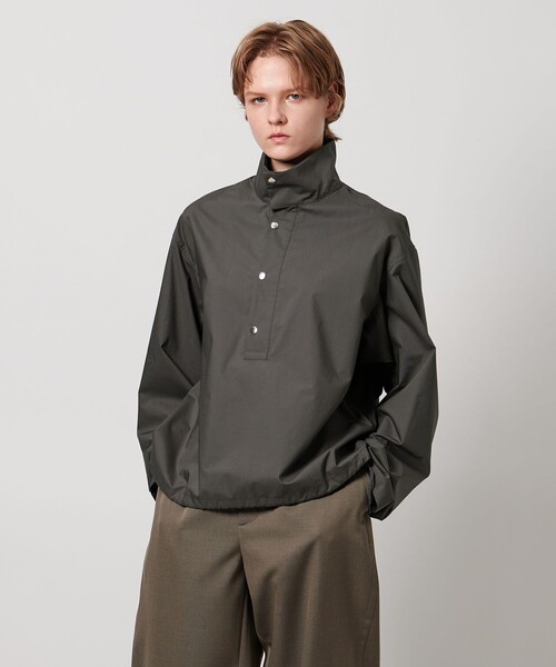 LOEFF（ロエフ）の「＜LOEFF＞タイプライター スナップ シャツ UNISEX（シャツ/ブラウス・レディース・ブラック/ホワイト/ダークグレー・2/0/1）」の9枚目の写真