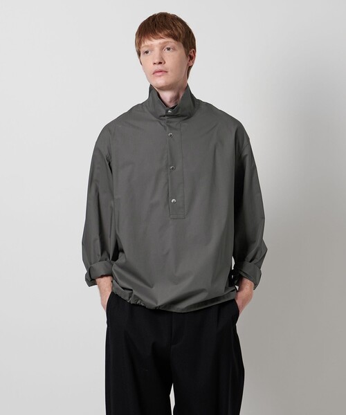 LOEFF（ロエフ）の「＜LOEFF＞タイプライター スナップ シャツ UNISEX（シャツ/ブラウス・レディース・ブラック/ホワイト/ダークグレー・2/0/1）」の12枚目の写真