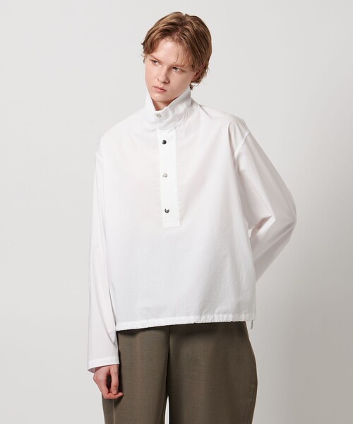 LOEFF（ロエフ）の「＜LOEFF＞タイプライター スナップ シャツ UNISEX（シャツ/ブラウス・レディース・ブラック/ホワイト/ダークグレー・2/0/1）」の15枚目の写真