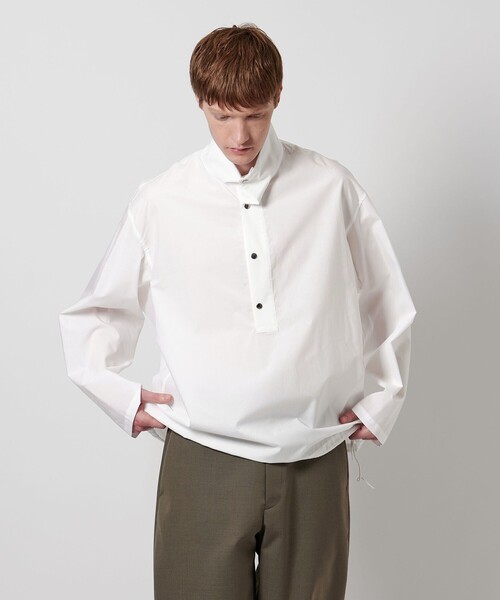 LOEFF（ロエフ）の「＜LOEFF＞タイプライター スナップ シャツ UNISEX（シャツ/ブラウス・レディース・ブラック/ホワイト/ダークグレー・2/0/1）」の18枚目の写真