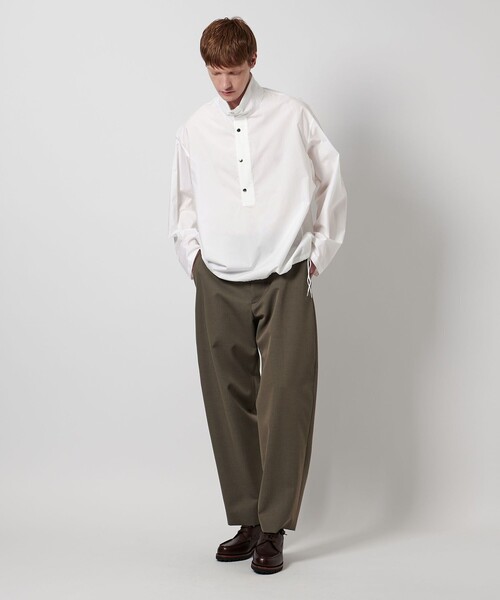 LOEFF（ロエフ）の「＜LOEFF＞タイプライター スナップ シャツ UNISEX（シャツ/ブラウス・レディース・ブラック/ホワイト/ダークグレー・2/0/1）」の20枚目の写真