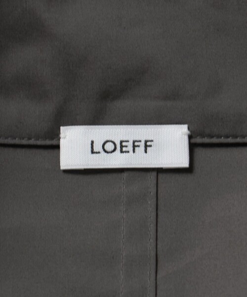 LOEFF（ロエフ）の「＜LOEFF＞タイプライター スナップ シャツ UNISEX（シャツ/ブラウス・レディース・ブラック/ホワイト/ダークグレー・2/0/1）」の6枚目の写真