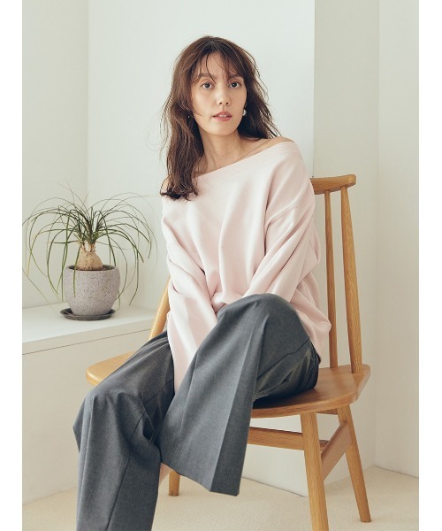 Mila Owen(ミラオーウェン)の「巻きスカートレイヤウエストゴムシガレットパンツ(その他パンツ・レディース・モカ/ブラック/グレー・0/1)」の12枚目の写真