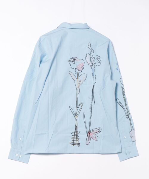 Desigual(デシグアル)の「フローラル刺繍 ステッチ 長袖シャツ(シャツ/ブラウス・メンズ・ブルー・S/L/M)」の2枚目の写真