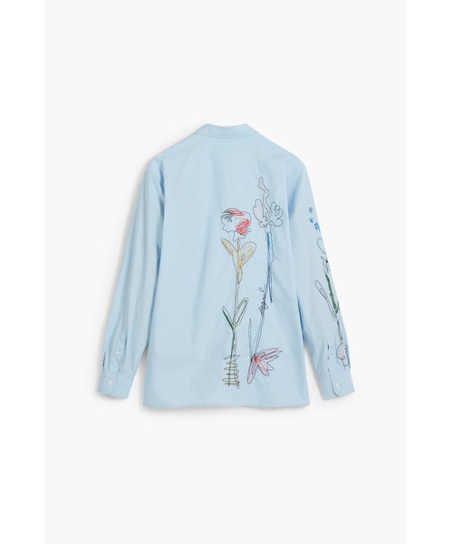 Desigual(デシグアル)の「フローラル刺繍 ステッチ 長袖シャツ(シャツ/ブラウス・メンズ・ブルー・S/L/M)」の4枚目の写真