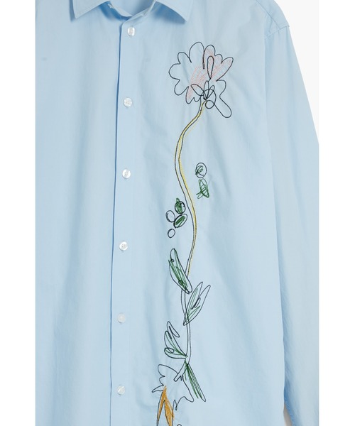 Desigual(デシグアル)の「フローラル刺繍 ステッチ 長袖シャツ(シャツ/ブラウス・メンズ・ブルー・S/L/M)」の5枚目の写真