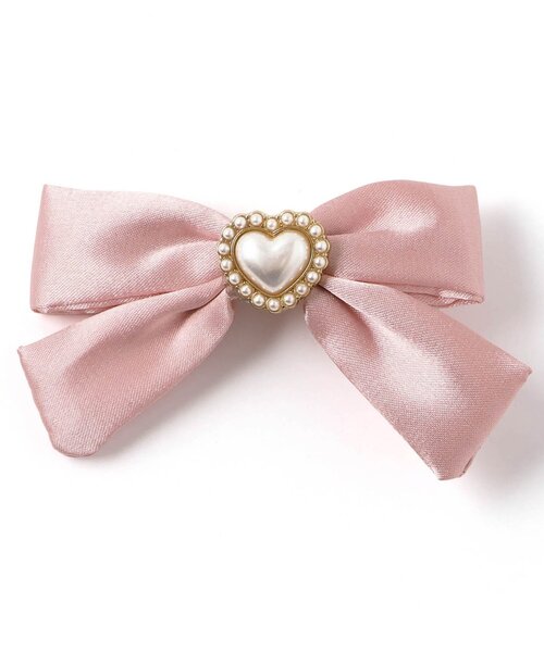 apres les cours（アプレレクール）の「リボンヘアピン（ヘアピン・キッズ・シルバー/ピンク・FREE）」の2枚目の写真