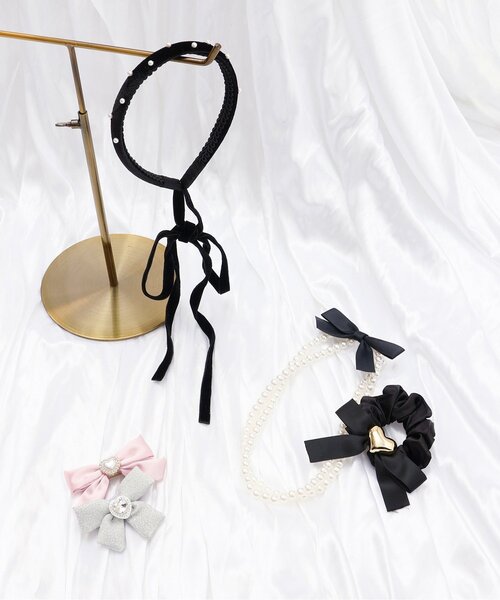 apres les cours（アプレレクール）の「リボンヘアピン（ヘアピン・キッズ・シルバー/ピンク・FREE）」の11枚目の写真