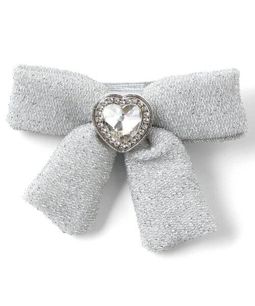 apres les cours（アプレレクール）の「リボンヘアピン（ヘアピン・キッズ・シルバー/ピンク・FREE）」の3枚目の写真