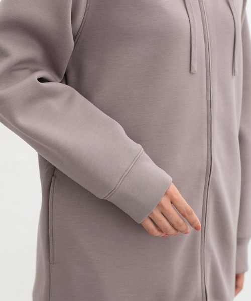 Honeys（ハニーズ）の「きれいめロングジップ（パーカー・レディース・モカ/ブルーグリーン/ブラック/グレイッシュベージュ・M/LL/L）」の19枚目の写真