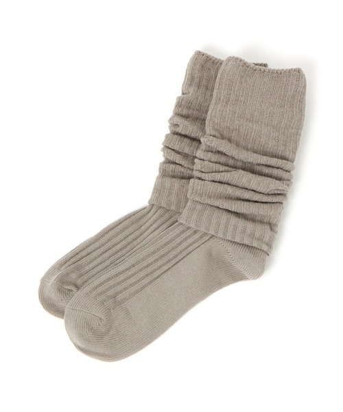 GLOBAL WORK(グローバルワーク)の「らくごこちルーズソックス/572235(ソックス/靴下・レディース・オフホワイト/ベージュ/ブラウン/ブラック/グレー・FREE)」の5枚目の写真