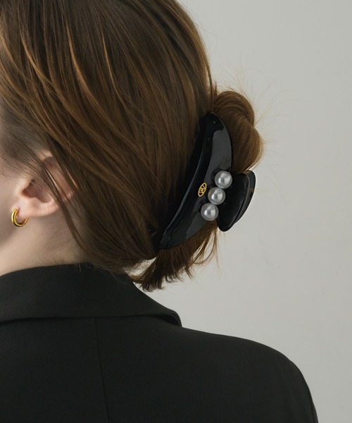 HAIR CLIP/TRIPLE PEARL（バレッタ/ヘアクリップ）｜muku（ムク）の