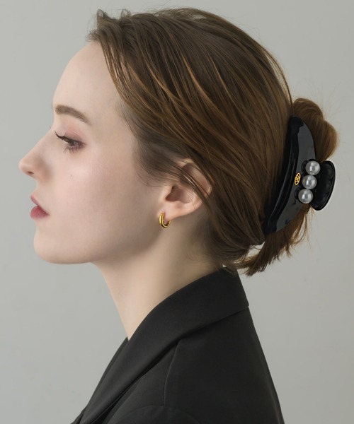 HAIR CLIP/TRIPLE PEARL（バレッタ/ヘアクリップ）｜muku（ムク）の