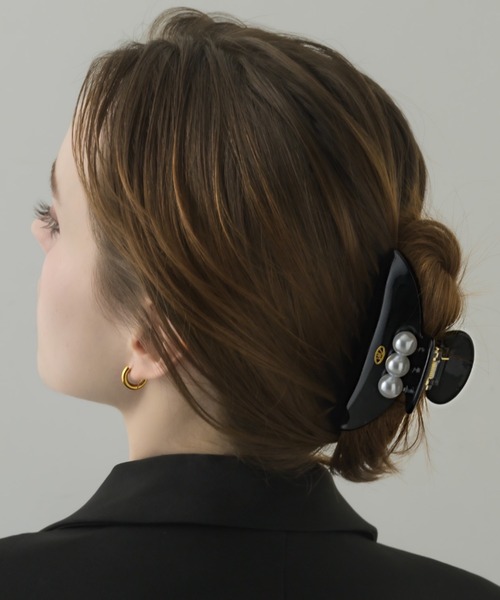 HAIR CLIP/TRIPLE PEARL（バレッタ/ヘアクリップ）｜muku（ムク）の