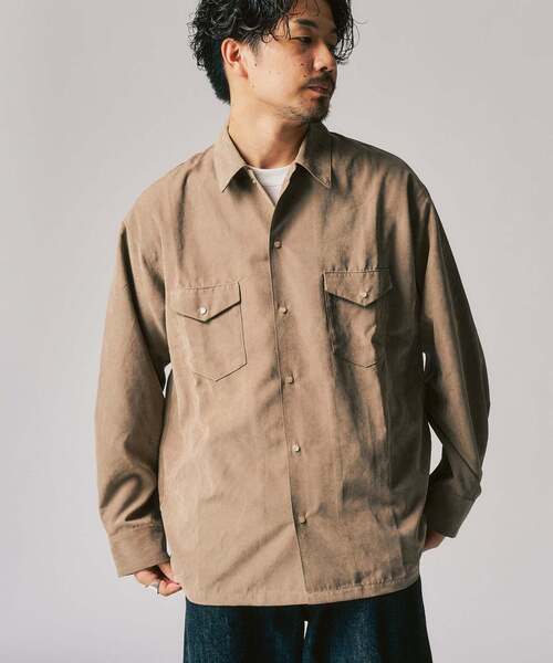 417 EDIFICE（フォーワンセブンエディフィス）の「ピーチウエスタンシャツ（シャツ/ブラウス・メンズ・ブルー/ブラック/ブラウン・MEDIUM/LARGE）」の2枚目の写真