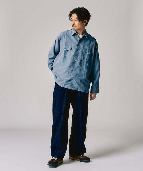 417 EDIFICE（フォーワンセブンエディフィス）の「ピーチウエスタンシャツ（シャツ/ブラウス・メンズ・ブルー/ブラック/ブラウン・MEDIUM/LARGE）」の6枚目の写真