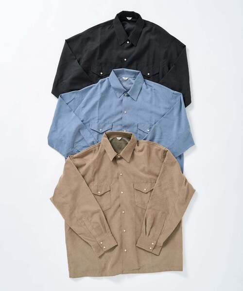 417 EDIFICE（フォーワンセブンエディフィス）の「ピーチウエスタンシャツ（シャツ/ブラウス・メンズ・ブルー/ブラック/ブラウン・MEDIUM/LARGE）」の7枚目の写真