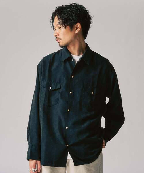 417 EDIFICE（フォーワンセブンエディフィス）の「ピーチウエスタンシャツ（シャツ/ブラウス・メンズ・ブルー/ブラック/ブラウン・MEDIUM/LARGE）」の15枚目の写真