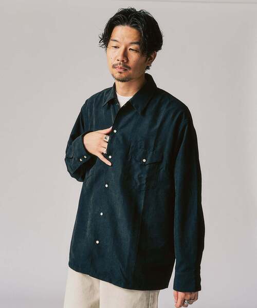 417 EDIFICE（フォーワンセブンエディフィス）の「ピーチウエスタンシャツ（シャツ/ブラウス・メンズ・ブルー/ブラック/ブラウン・MEDIUM/LARGE）」の16枚目の写真