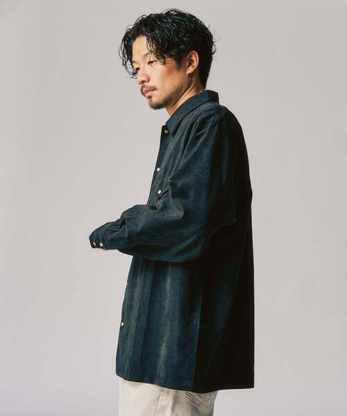 417 EDIFICE（フォーワンセブンエディフィス）の「ピーチウエスタンシャツ（シャツ/ブラウス・メンズ・ブルー/ブラック/ブラウン・MEDIUM/LARGE）」の17枚目の写真