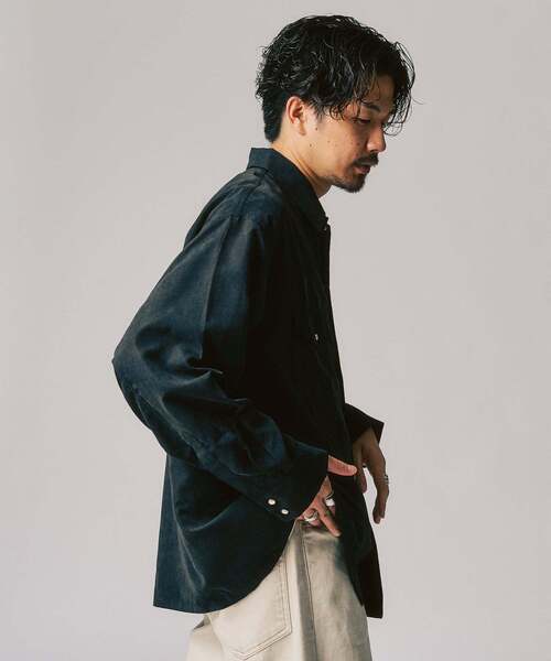 417 EDIFICE（フォーワンセブンエディフィス）の「ピーチウエスタンシャツ（シャツ/ブラウス・メンズ・ブルー/ブラック/ブラウン・MEDIUM/LARGE）」の19枚目の写真