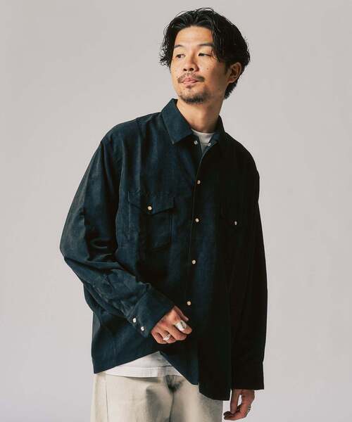 417 EDIFICE（フォーワンセブンエディフィス）の「ピーチウエスタンシャツ（シャツ/ブラウス・メンズ・ブルー/ブラック/ブラウン・MEDIUM/LARGE）」の20枚目の写真