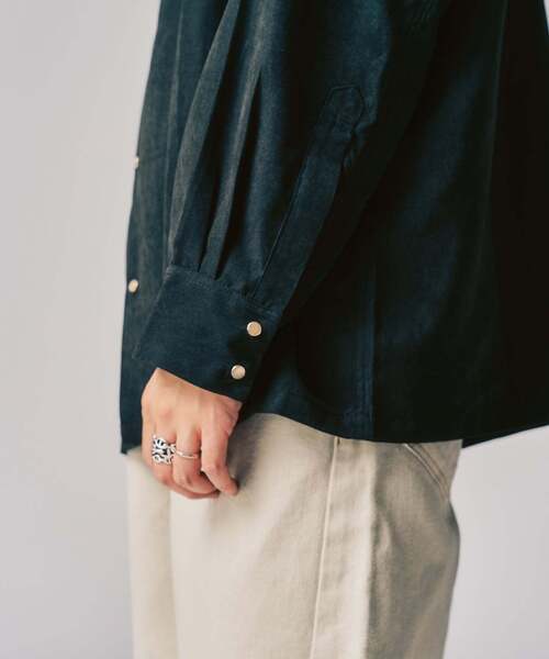 417 EDIFICE（フォーワンセブンエディフィス）の「ピーチウエスタンシャツ（シャツ/ブラウス・メンズ・ブルー/ブラック/ブラウン・MEDIUM/LARGE）」の21枚目の写真