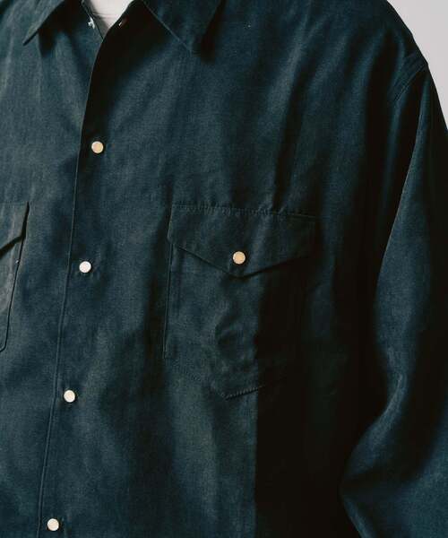 417 EDIFICE（フォーワンセブンエディフィス）の「ピーチウエスタンシャツ（シャツ/ブラウス・メンズ・ブルー/ブラック/ブラウン・MEDIUM/LARGE）」の22枚目の写真