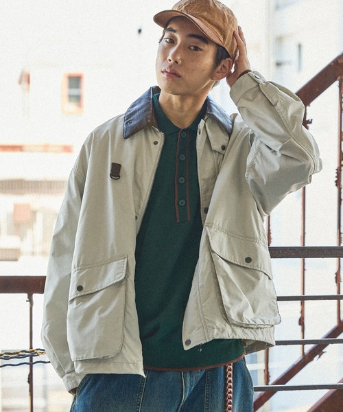 niko and...（ニコアンド）の「ライトハンティングブルゾン（その他アウター・メンズ・カーキ/オフホワイト/チャコール/インディゴブルー・MEDIUM/LARGE）」の2枚目の写真