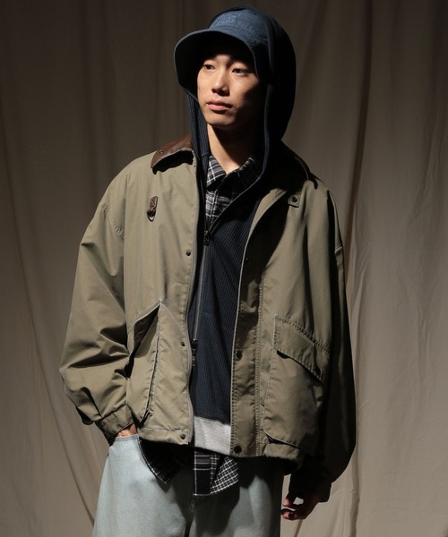 niko and...（ニコアンド）の「ライトハンティングブルゾン（その他アウター・メンズ・カーキ/オフホワイト/チャコール/インディゴブルー・MEDIUM/LARGE）」の4枚目の写真