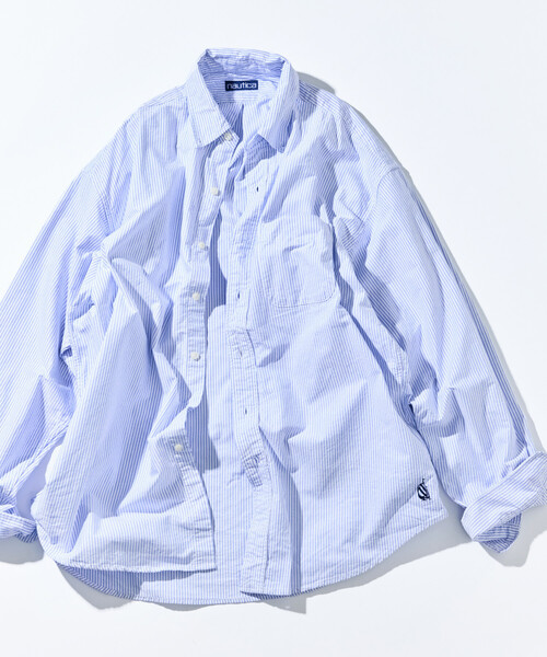 NAUTICA（ノーティカ）の「NAUTICA/ノーティカ ヴィンテージライク オックスフォードBDシャツ（シャツ/ブラウス・メンズ・ブラック/サックスブルー/ホワイト/ピンク/グリーン/その他13/イエロー・MEDIUM/LARGE/X-LARGE）」の7枚目の写真