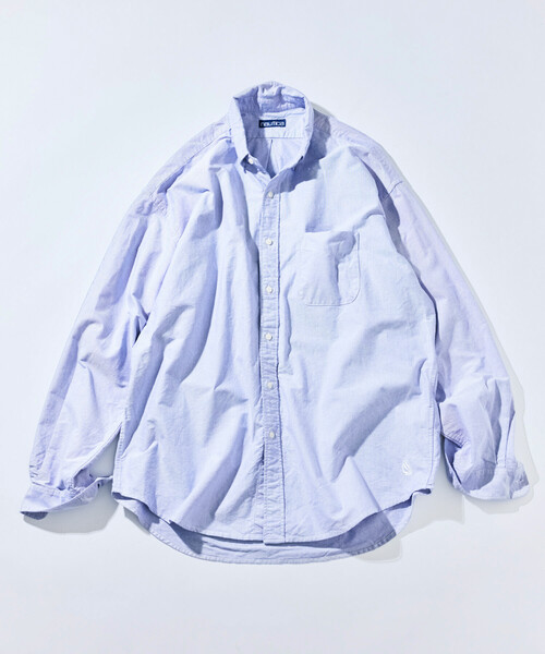NAUTICA（ノーティカ）の「NAUTICA/ノーティカ ヴィンテージライク オックスフォードBDシャツ（シャツ/ブラウス・メンズ・ブラック/サックスブルー/ホワイト/ピンク/グリーン/その他13/イエロー・MEDIUM/LARGE/X-LARGE）」の4枚目の写真