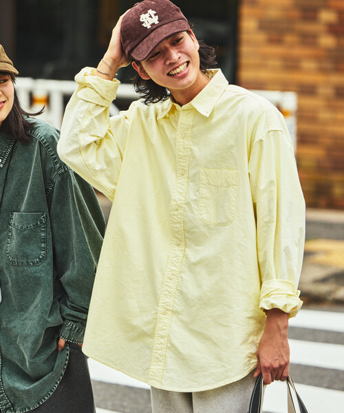 NAUTICA（ノーティカ）の「NAUTICA/ノーティカ ヴィンテージライク オックスフォードBDシャツ（シャツ/ブラウス・メンズ・ブラック/サックスブルー/ホワイト/ピンク/グリーン/その他13/イエロー・MEDIUM/LARGE/X-LARGE）」の12枚目の写真