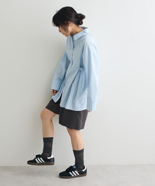 CRAFT STANDARD BOUTIQUE(クラフトスタンダードブティック)の「サイドベルトシャツ(シャツ/ブラウス・レディース・サックスブルー/ブルーグリーン/イエロー・FREE)」の19枚目の写真