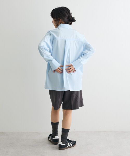CRAFT STANDARD BOUTIQUE(クラフトスタンダードブティック)の「サイドベルトシャツ(シャツ/ブラウス・レディース・サックスブルー/ブルーグリーン/イエロー・FREE)」の20枚目の写真
