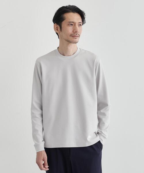 TAKEO KIKUCHI(タケオキクチ)の「ストレッチ テーラードTシャツ(Tシャツ/カットソー・メンズ・ホワイト/ネイビー/ライトグレー/ブラウン系/ブラック・01/05/04/03/02)」の3枚目の写真