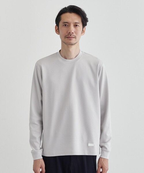 TAKEO KIKUCHI(タケオキクチ)の「ストレッチ テーラードTシャツ(Tシャツ/カットソー・メンズ・ホワイト/ネイビー/ライトグレー/ブラウン系/ブラック・01/05/04/03/02)」の8枚目の写真